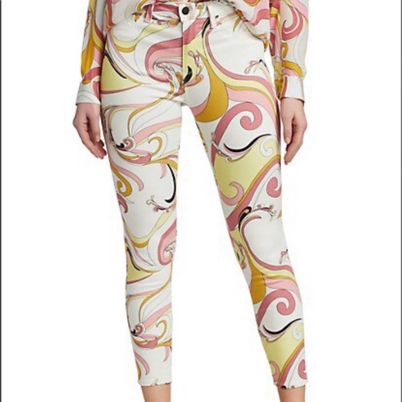 L'AGENCE Pants - L'AGENCE NWT 25 High-Rise Swirl Skinny Jeans